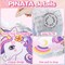 Unicorn Pinata Set for Birthday Party with Unicorn Piñata, Banner, Balloon, Stick, Blindfold, Cupcake Toppers, 54 PCS Birthday Favors Decorations Supplies for Girls